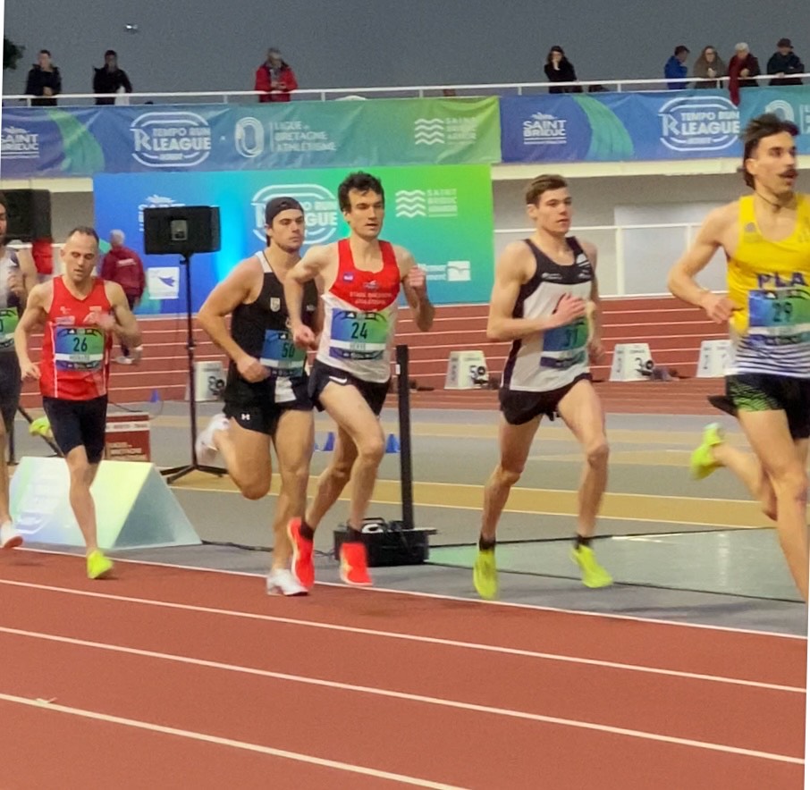 Yoan Hervé au Bretagne du 3000 en salle 2025 à St Brieuc